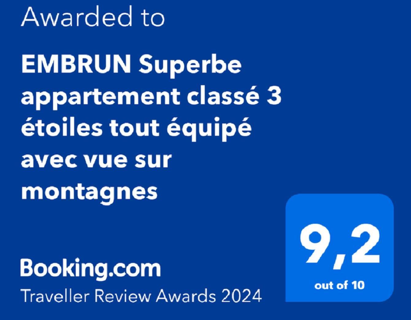 Apartment Embrun Superbe Classe 3 Etoiles Equipe Avec Vue Sur Montagnes Saint-Sauveur (Hautes-Alpes)